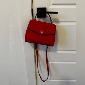 Red Tory Burch Purse w/ Detachable Strap